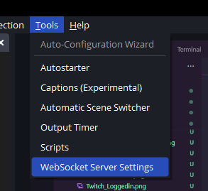 OBS Websocket Setup